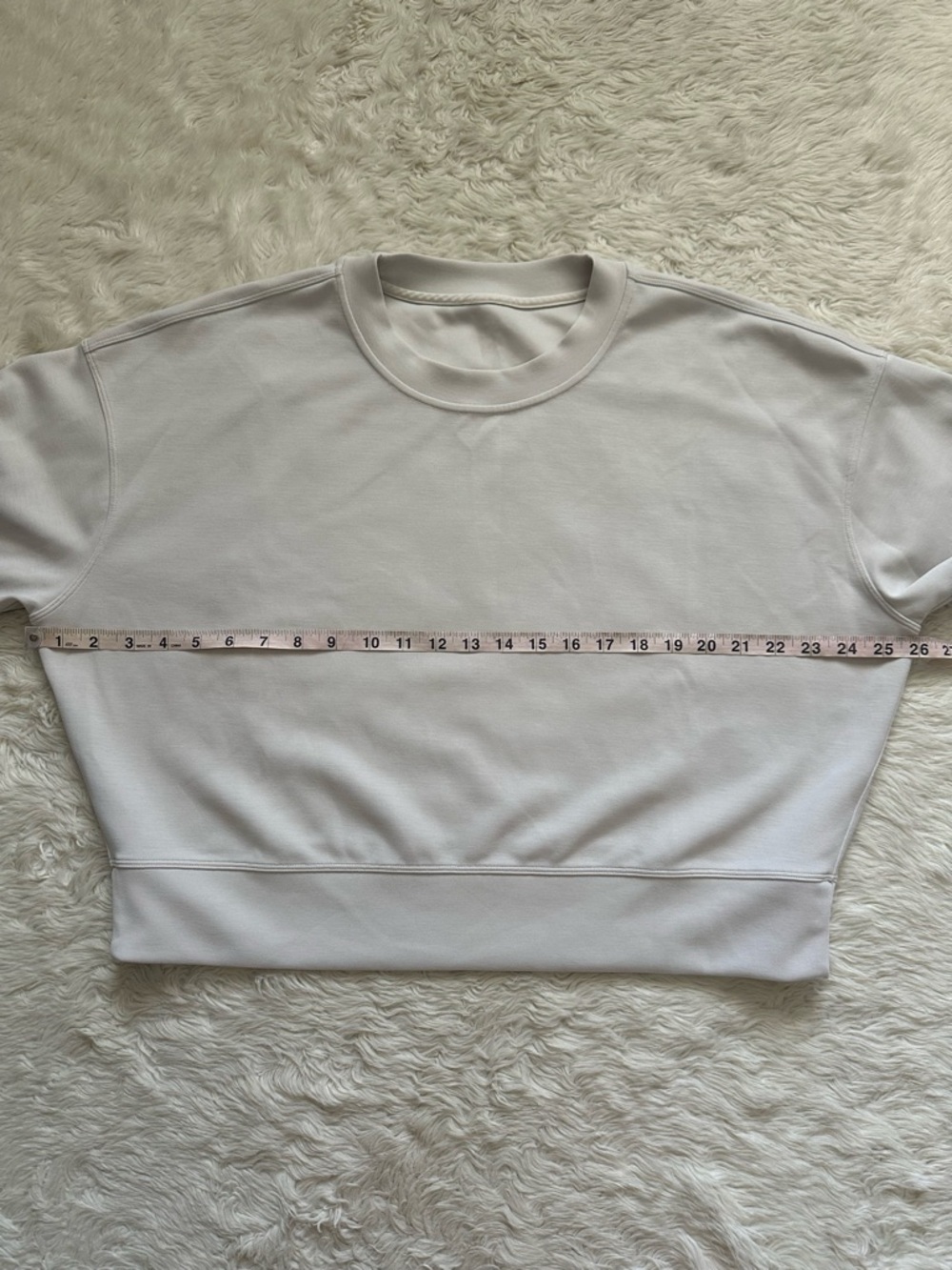 Lululemon Sweatshirt Softstreme Perfectly Oversized Cropped Crew Pullover Sz 8 - Picture 9 of 12